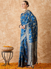 Womens Fashion Ethnic Blue Color Sarees-MLSHWSA1504BLU0ONE